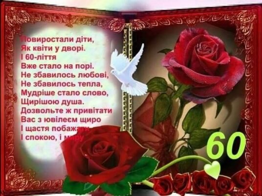 Вітаю з 80-річчям Бажаю не звертати увагу на вік