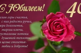 Вітаю з ювілеєм і в твої чудові 40 років
