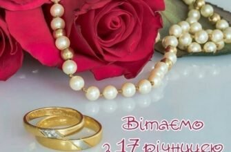 Вітаю з трояндовим весіллям. Нехай ці 17 років стануть прекрасним віком