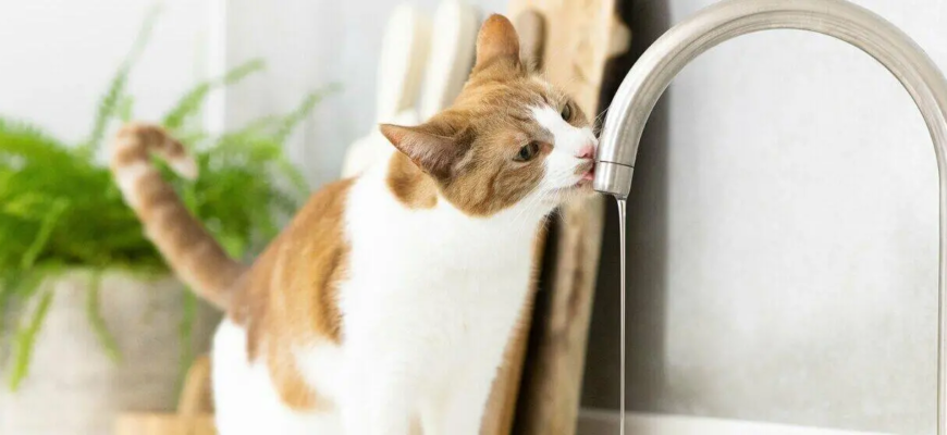 Чому кіт п'є багато води?