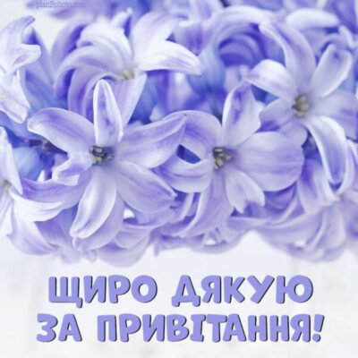 Я хочу щиро подякувати вам за приємні привітання