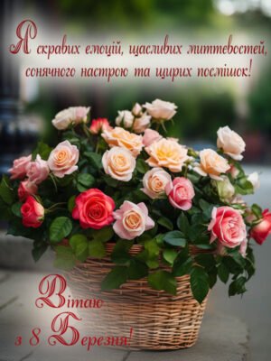З 8 Березня! Бажаємо радісних моментів