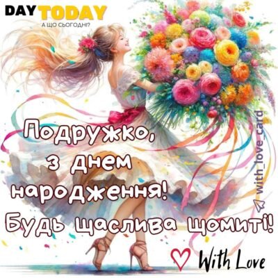 З Днем народження, моя прекрасна подруго!