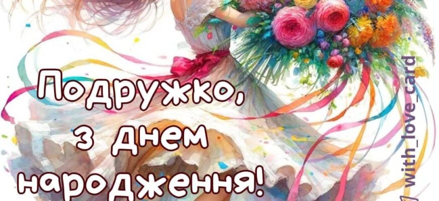 З Днем народження, моя прекрасна подруго!