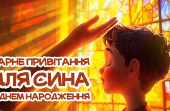 З днем народження, син. Нехай в мелодії твого життя не буде фальшивих нот