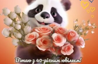 З ювілеєм тебе з Днем Народження, сестричка 40 років — це пора розквіту