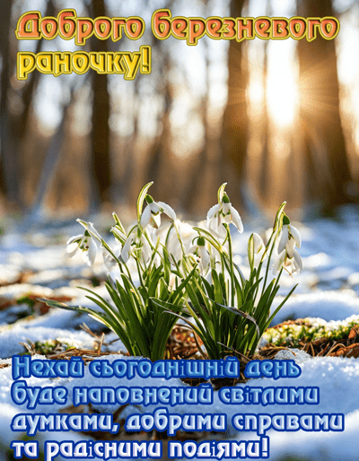 Доброго ранку березня 8