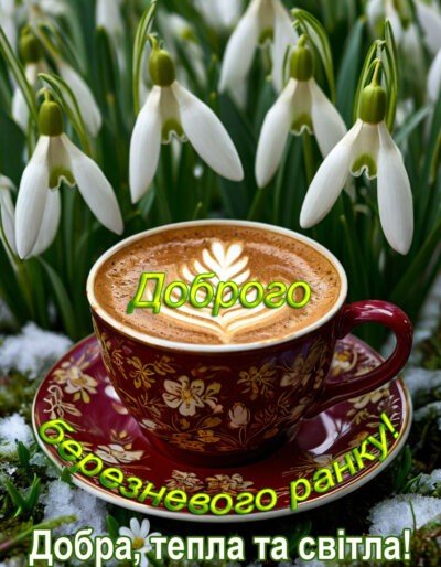 Доброго ранку березня 2