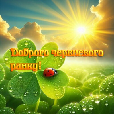 Доброго червневого ранку: картинки нові (37 листівок)