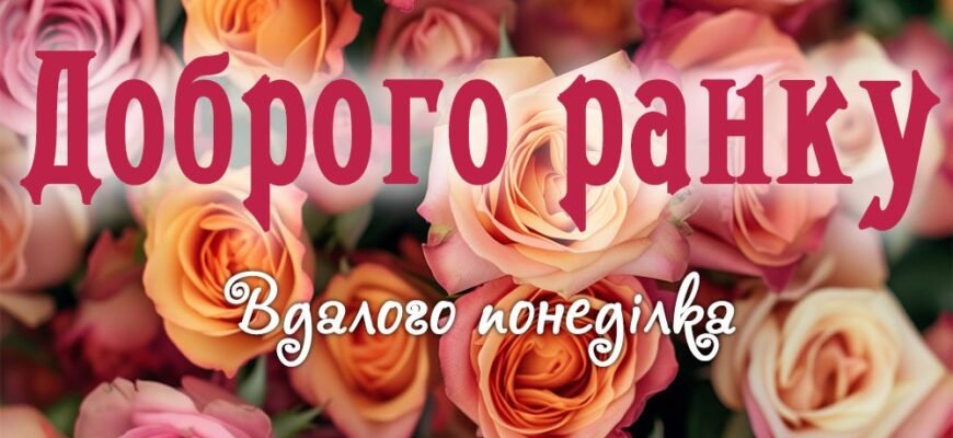 Доброго ранку понеділка картинки і листівки