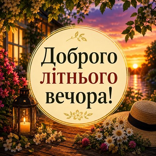 Картинки «Доброго літнього вечора»