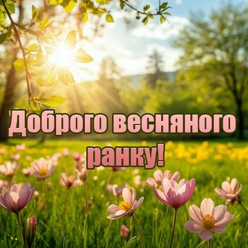 Картинки доброго весняного ранку