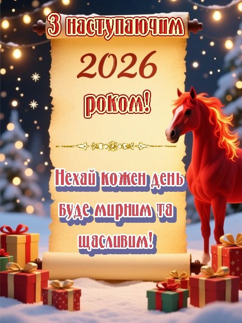 З наступаючим 2026 роком