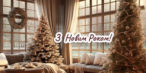 Привітання З Новим роком 2025 у прозі та листівках