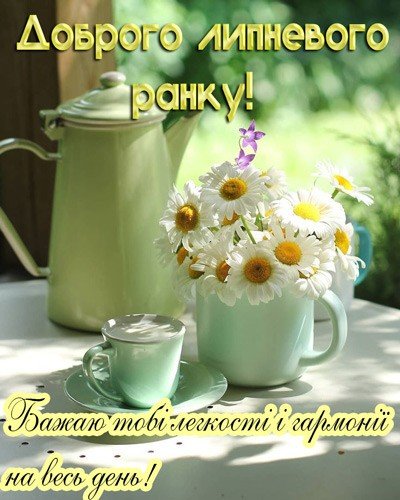 Щасливий липневий ранок