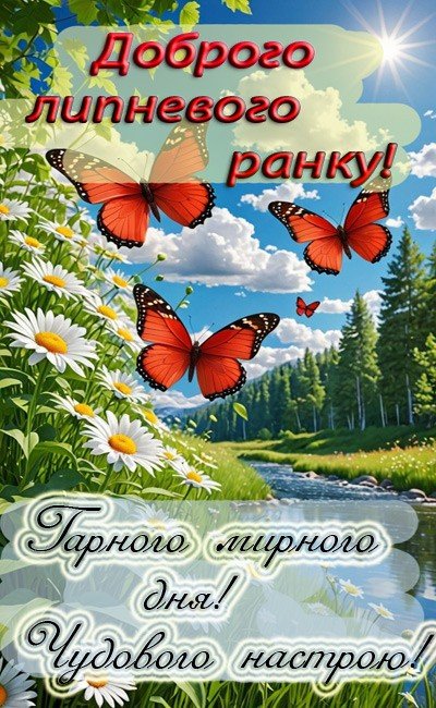 Гарного липневого ранку