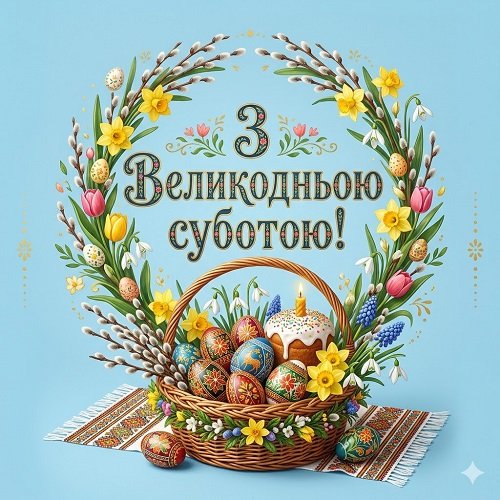 Картинки з Великодньою суботою 2026 Картинки з Великодньою суботою 2026